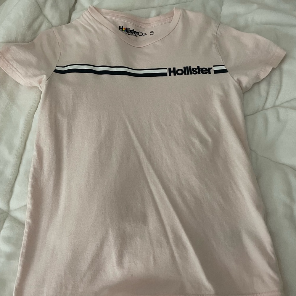 light pink hollister shirt